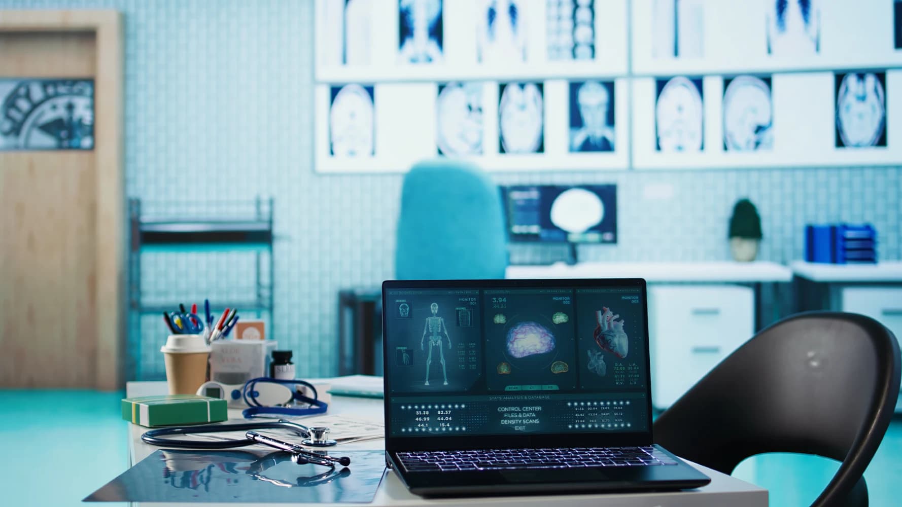 Scene for Hospital Network Shares De-Identified Scans